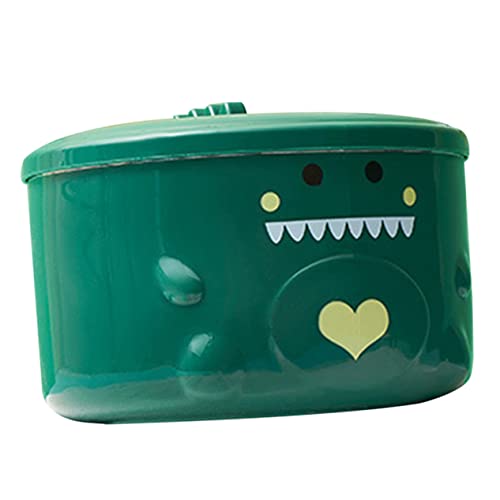 Alipis Dinosaur Bowl with Lid Insulated Food Container Non Slip Bento Bowl for Noodles Rice and Soups for Home and Dorm Use