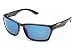 Suncloud Cutout Polarized Sunglass with Polycarbonate Lens, Matte Black Frame/Blue Mirror
