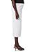Hudson Women's Maternity Belly Band Midi Denim Skirt with Front Slit, White, 27