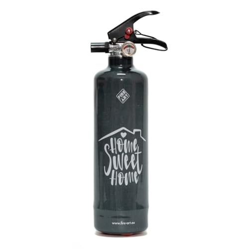 Brillibrum Diseño pequeño extintor para el hogar, decorativo, clase de incendio, ABC, extintor de polvo decorativo, varios diseños (Sweet Home)