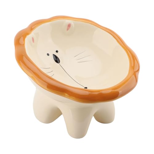 Large gamelle surélevée pour chat en céramique stable