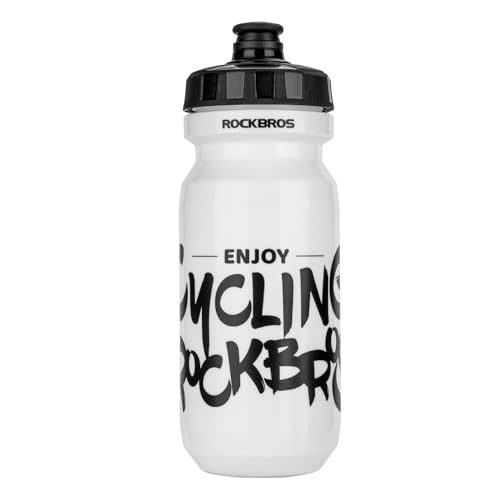 ROCKBROS Bike Water Bottle, 20-25oz Squeeze Cycling Water Bottle, BPA Free for Bicycle Running Hiking Gym & Outdoor Activities