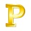 P - Gold