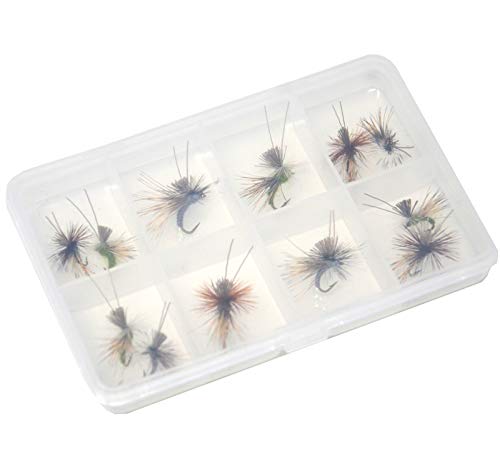 Outdoor Planet 12 AC Caddis Caddisflies/Mayfly/Attractor Nymph/Dragonflies and Damselflies/Stonefly/Hopper/Salmonfly/Dry Flies for Trout Fly Fishing Flies Lure Assortment