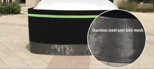 Image of Car Rat Fence - Rodent Repellent Barrier for Vehicles | Engine Bay Protection Mesh | Eco-Friendly, Reusable Guard Against Rats, Mice & Squirrels (Compact SUV)(12 m)