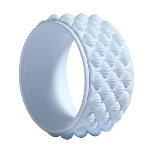 Rolleros para masaje muscular, rodillo para la espalda - Rueda de yoga de punto de activación para muscular del tejido profundo - Herramienta de ejercicio de núcleo de acondicionamiento físico sin des