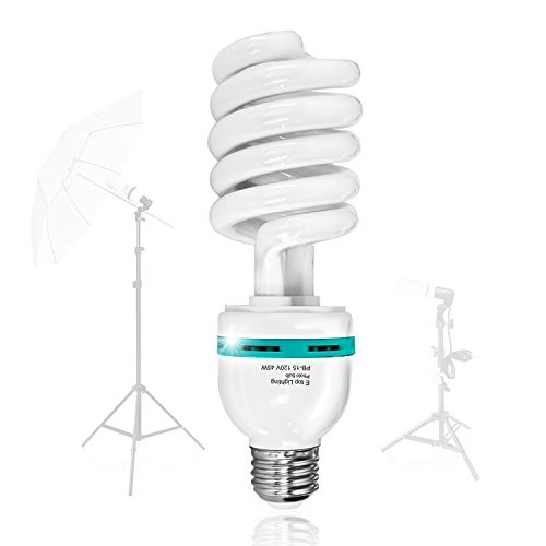 LimoStudio 45 Watt, 6500K Fluorescent Daylight Balanced Light Bulb for Photography and Video