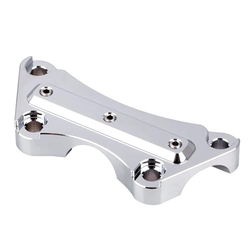 Guidon de moto argenté CNC 1" Moto Riser Touring Road King Electra Street Glide