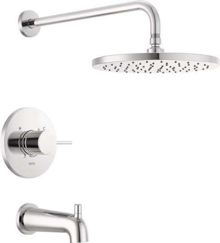 Image of Delta Chrome Modern Pot Filler Kitchen Faucet, Wall Mount Kitchen Faucet, Chrome 1165LF