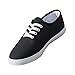 Kung Fu Artes Marciales Tai Chi Zapatos De Lona Bajos con Cordones Suela Cosida A Mano De Lujo Cojín Suave para Hombres, Mujeres, Adultos Y Niños,Black-36 EU
