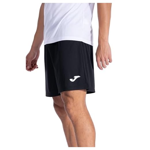 Joma Pantalones Cortos Hombre - Short Deportivo Transpirable - Negro - L - Treviso
