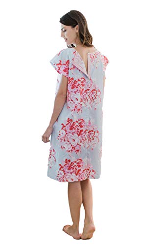 Gownies - Designer Hospital Patient Gown, 100% Cotton, Hospital Stay (XXL Size 16-22, Mae)