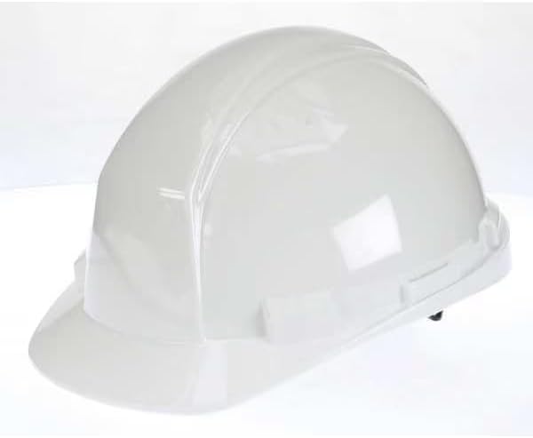 Hard Hat, Polyethylene, 4 Point Ratchet, Type 2, Class E, White, Mfr: A89R010000-A