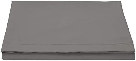 Pizuna Deluxe White Double Fitted Sheet 100% Cotton, 600 Thread Count Long Staple Crisp Cotton Fitted Bed Sheets Double 140x200, Sateen 40 cm Deep Pocket Fitted Sheet 1Pc (White Double Fitted Sheets)