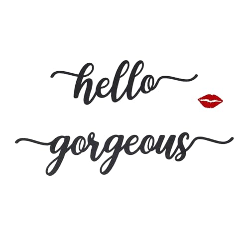 AIM & GGKK Hello Gorgeous Metal Wall Art Decor -