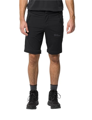 Jack Wolfskin Men's GLASTAL Zip Off Pants M, Black2