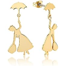 Blingsoul Mary Dangle Earrings - Poppins Flying Umbrella Fashion Earring for Women