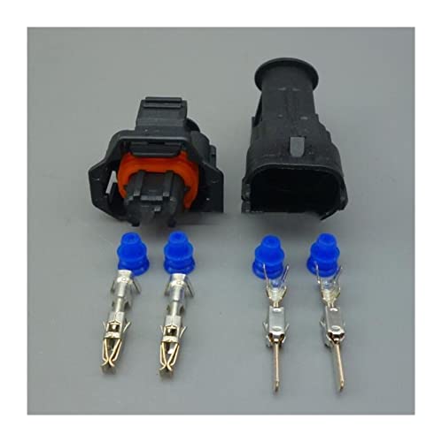 Artemisia 1sets 2 Pin Diesel Common Rail Injector Crankshaft Sensor Connector 1928403874 1928404226 Female Male (Color : 1sets Female Male)