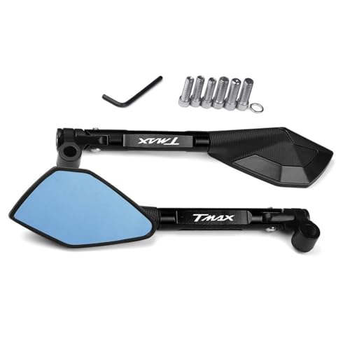 �o�C�N �~���[ �ɓK�����郄�}�n T-MAX560 TMAX560 T-MAX TMAX 560 2020 2021�p �o�C�N�p�o�b�N�~���[ �N���A�Ȏ��E���m�� �o�[�G���h�~���[(��)