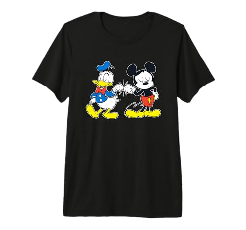 Mickey Mouse et Donald t-shirt outline idéal pour vos sorties décontractées en ville