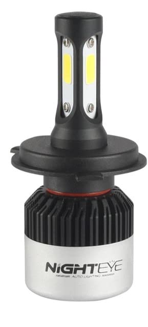 Guance H4 9000Lm 6500K 36 W Led Automotive Headlight Bulbs Auto Conversion Driving Lamp 2 Led Chip Cool White For Bike Scooty and Bullet (1 Pcs)