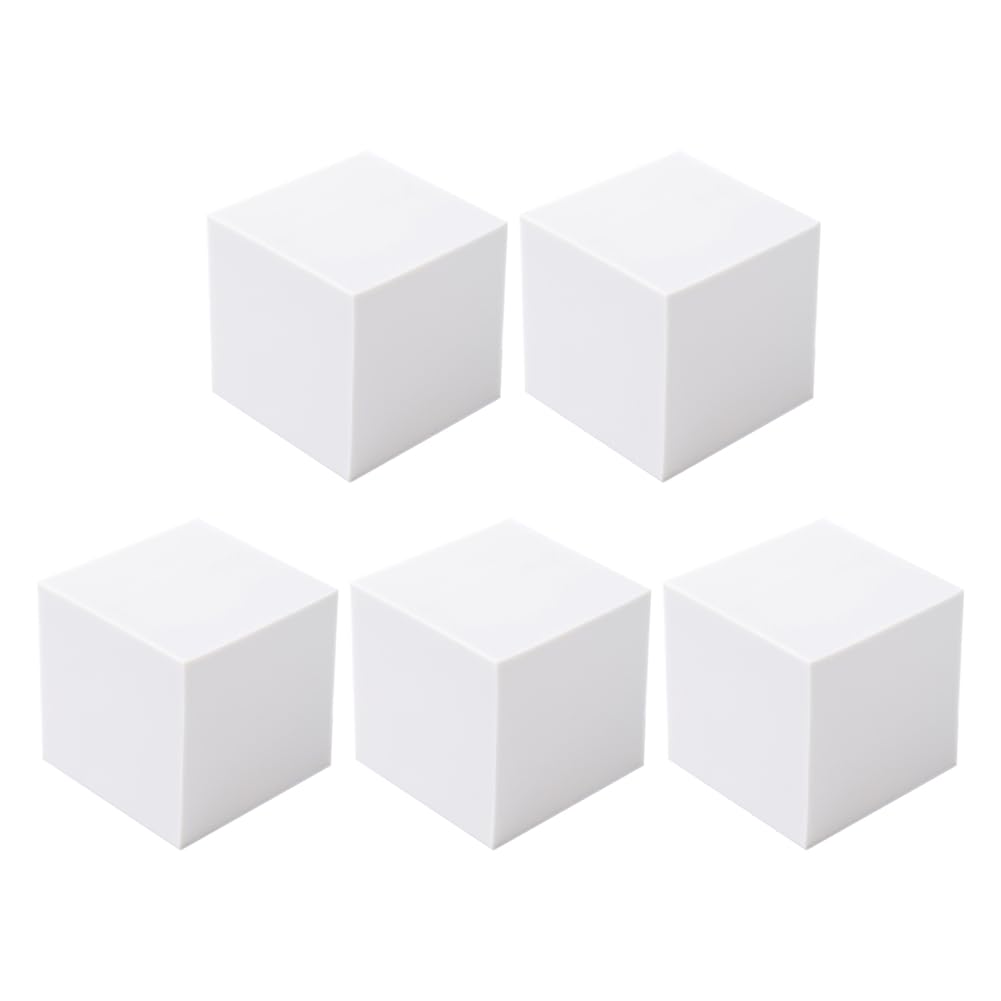 Jnchdghwa White Linoleum Carving Blocks(5 Pieces)- For Diy Engraving And School Project Applications 5X 5X 5Cm