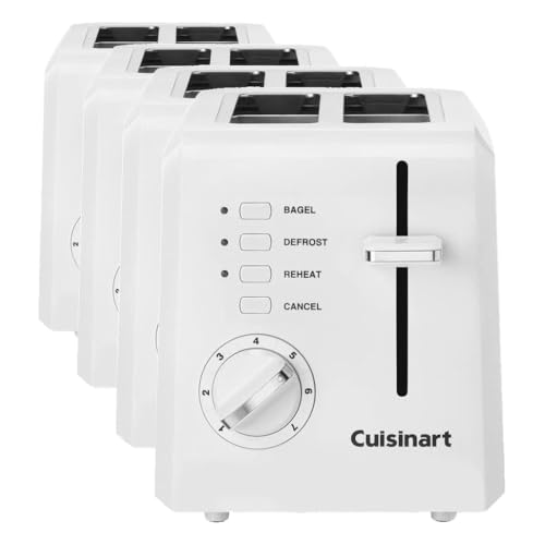 Image of Cuisinart 2-Slice Toaster,Compact,White,CPT-122,(Pack of 4)