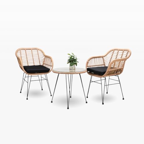 Conjunto de Área Externa Sky com 2 Cadeiras e 1 Mesa - Moderno e ...