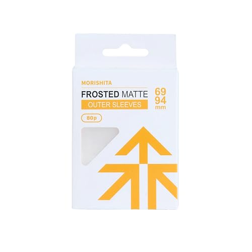 Morishita Frosted Matte Sleeves for Standard Size Cards Premium Third-Layer Protection Outer Sleeves for PTCG OPCG MTG 80 Pack
