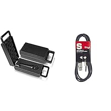 Cardioid characteristic with excellent feedback suppression, shock mount system reduces handling noise Two-stage pop filter minimizes breath and pop noises. Does not require any phantom power, 50 hz to 15 khz frequency response Note: This microphone ...