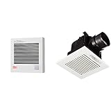 パナソニック(Panasonic) パイプファン自動運転 (人感)・格子タイプ FY-08PDRY9 & 【FY-17C8】 天井埋込形換気扇 ルーバーセットタイプ【セット買い】