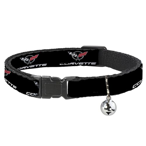 Collar para gato rojo Corvette C5 ajustable estampado de 8 a 12 pulgadas original 2
