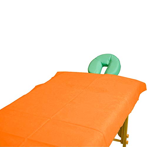 Teqler Einmallaken für Untersuchungs-, Massageliegen und Massagebänke T-131042mango, 200 cm x 70 cm (100-er pack)