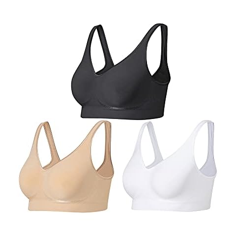 Lemef Non Wired Bras for Women Wireless Seamless Bras Cover