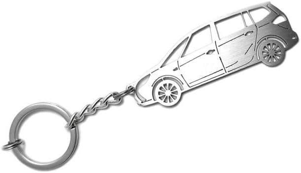 Miniatura 2 de Llavero con anillo adecuado para Opel Zafira C Tourer entusiastas de los automóviles Cadena colgante de llave de acero regalo de automóvil