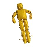 Wasserrettungs-Trainingspuppe, Simuliertes Ertrinken, Lebensrettung, Feuerübungs-Übungsmodell, Mit Wasser/Sand Befüllbar, Doppellagiges Gewebe, for Notfallübungen(Yellow,175cm/10kg)