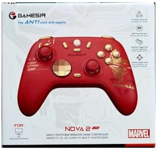 GameSir Nova 2 Lite Hall Effect 2.4g Wireless Controller Iron man Edition Switch 2, Windows PC, Android,Ios - Görsel 3