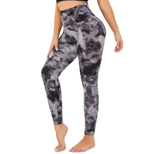 Image of Women's High-Waist Look Printed Leggings - Ultra-Soft Poly Blend, Stretchable Tights with Comfortable Waistband, Yoga & Travel