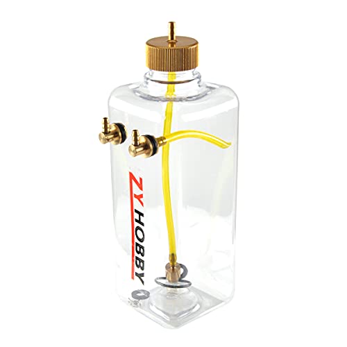 Rc Gas Fuel Tank 700Ml,Zyhobby Fuel Bottle For Rc Airplane Model In Usa-Transparent Plastic #TOP3