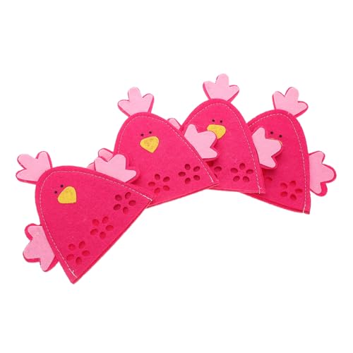 Uonlytech 4pezzi Copriuova Forma di di Sacchetti Decorativi per Uova Articoli per Feste Pasquali Decorazioni da Primaverili Borse Riutilizzabili per Conservare Uova