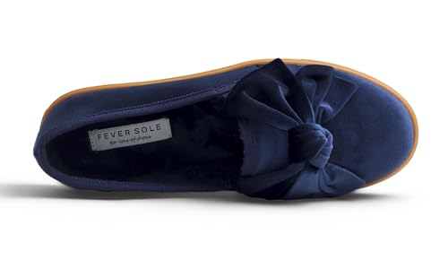 Image of FEVERSOLE Women's Casual Slip On Sneaker Fashion Bow Tie Loafer Flats