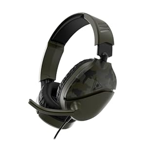 Turtle Beach Auriculares para juegos Recon 70 Camo Green para Xbox Series X|S, Xbox One, PS5, PS4, Nintendo Switch y PC