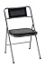 Produktbild COSCO 37892GDC1E Stylaire Klapptisch Klappstuhl aus Vinyl Folding Chair schwarz/Chrom