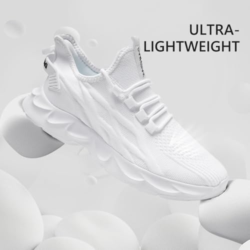 Image of Tvtaop Women's Running Shoes Lightweight Breathable - Non-Slip Athletic Sneakers for Walking, Cross Training & Trail Running | Cushioned Comfort Workout Shoes Size 8