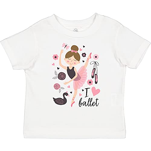 inktastic Ballerina I Love Ballet Dance Toddler T-Shirt