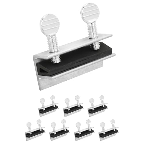 "Nuk3y Sliding Window Security Locks with Rubber Gasket (Aluminum, 8 Pack)"