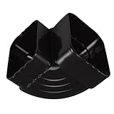 Veemoon Rain Adapter Gutter Downspout Elbow Connector Multipurpose Aluminum Alloy Rain Fitting