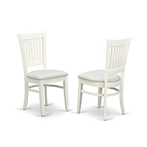 East West Furniture OXVA5-LWH-C 5 Piece Dining Room Table Set Includes a Square Wooden Table and 4 Linen Fabric Kitchen Dining Chairs, 36x36 Inch, Linen White East West Furniture OXVA5 LWH C 5 Piece Dining Room Table Set Includes a Square Wooden Table and 4 Linen Fabric Kitchen Dining Chairs 36×36 Inch Linen White