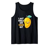 Motif mangue amusant avec un dicton amusant de mangue. I Just Really Like Mango Ok.