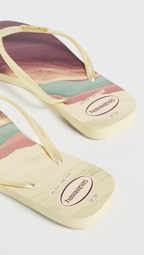 Image of Havaianas Women's Slim Square Logo Pop Up Flip Flops